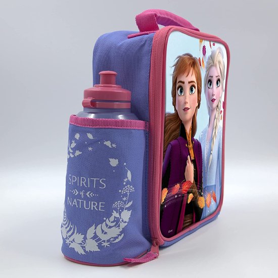 FROZEN 2 - Lunchbox set met waterfles, voedselcontainer voor kinderen, koeltas, lunchbox