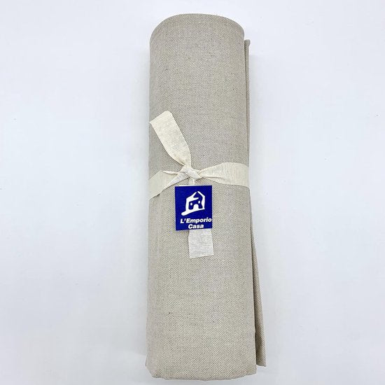 Bankhoes, Effen, Robuuste stof, Grof, Panama Katoen, 160 x 280 - 260 x 280 - 360 x 280 cm, Afmetingen Maxi Cotton Laken, Granfoulard, (Natuurlijk, 160 x 280)