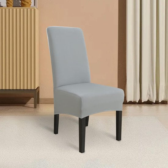 Stoelhoezen, XL, set van 4, stretch stoelhoezen, schommelstoelen, XL, voor eetkamerstoelen, spandex, universele stoelhoes, grote eetkamerstoel, hotelbanket, roet