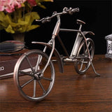 Smeedijzeren fietsdecoratie model, decoratieve fiets klein, metalen sculptuur retro klassiek handgemaakte ijzeren fiets, metalen kunst decoratie ornamenten voor thuiskantoor