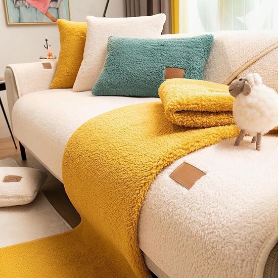 Fluwelen bankovertrek, 1-, 2-, 3-, 4-zits, zachte bankhoes, L-vorm, antislip, bankhoes, hoekbank, bankbeschermer voor honden