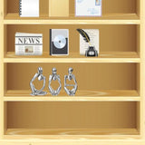 3 stuks denker beelddecoratie abstract standbeeld hars sculptuur figuren denker decoratie woonkamer boekenkast slaapkamer kantoor