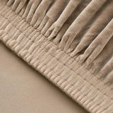 Stoelhoezen, set van 2 stoelhoezen, schommelstoelhoezen voor stoelen, kaki, fluweel, voor bureaustoel, keuken, woonkamer, banket, familie, bruiloft, party