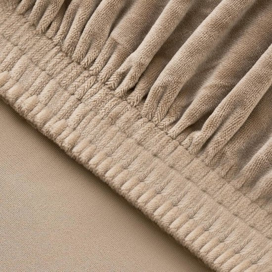 Stoelhoezen, set van 2 stoelhoezen, schommelstoelhoezen voor stoelen, kaki, fluweel, voor bureaustoel, keuken, woonkamer, banket, familie, bruiloft, party