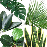 Kunstplant 40 cm kunstplanten in pot, voor indoor decoratie, thuis, bureau, badkamer, slaapkamer, woonkamer decoratie (4 stuks)