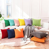 Kussenovertrek corduroy, effen, set van 2, kussenslopen voor sierkussens, bankkussens, in vele kleuren