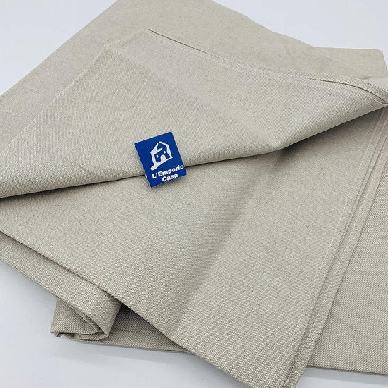 Bankhoes, Effen, Robuuste stof, Grof, Panama Katoen, 160 x 280 - 260 x 280 - 360 x 280 cm, Afmetingen Maxi Cotton Laken, Granfoulard, (Natuurlijk, 160 x 280)