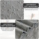 Sprei, 220 x 240 cm, grijs, ultrazachte sprei, bedsprei, bedsprei van microvezel, doorgestikt met 2 kussenslopen, bankdeken, woondeken voor bed