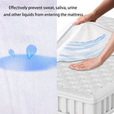 waterdichte matrasbeschermer - waterproof mattress protector ademende matrasbeschermer - breathable mattress protector anti-allergische matrasbeschermer - anti-allergenic mattress protector katoen - cotton 90 x 200 cm - 90 x 200 cm