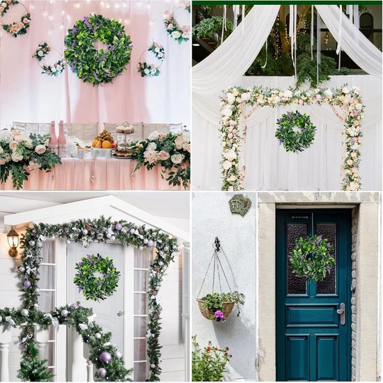 Krans,Groen 14,5 inch (ongeveer 37 cm)