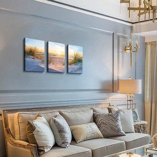 Muurschildingen woonkamer, modern, canvas, decoratie, natuur, landschap, ophangen zonder boren, afbeeldingen met lijst, slaapkamer, photos, strand, zonsopgang, badkamer, decoratie, afbeelding, 3-delige afbeeldingen voor de keuken