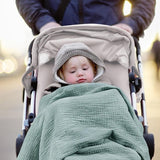 Mousseline Deken voor baby's, ademende babydeken, babydeken voor pasgeborenen, zachte kruipdeken voor kinderen, mousseline slaapdeken voor peuters, meisjes en jongens, 120 x 120 cm (salie)