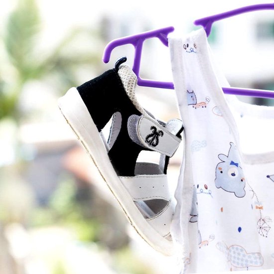 Kleerhangers voor kinderen baby 40 stuks 27 cm met 3 stuks kleerhangers organizer