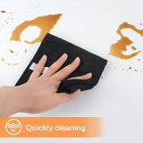 Microvezeldoeken, zwart, poetsdoekjes, voor de keuken, reinigingsdoekjes, afwasdoeken, microvezel, poetsdoek, milieuvriendelijk en pluisvrij, multifunctionele theedoeken, 30 x 30 cm, 10 stuks