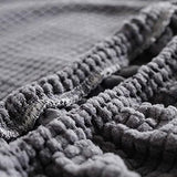 Hoofdbordhoes, grijs, beschermer, hoofdbordhoes, eenkleurig, design, hoofdbordhoes, overtrek, 180 cm, rekbaar, wasbaar, afneembaar, effen, voor slaapkamer (inktgrijs)