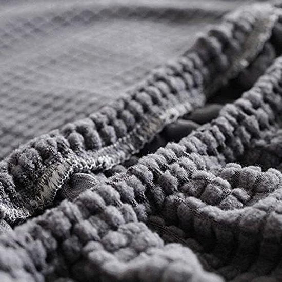 Hoofdbordhoes, grijs, beschermer, hoofdbordhoes, eenkleurig, design, hoofdbordhoes, overtrek, 180 cm, rekbaar, wasbaar, afneembaar, effen, voor slaapkamer (inktgrijs)