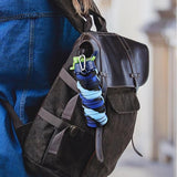 Opvouwbare drinkfles, herbruikbare drinkfles, opvouwbaar festival, 500 ml drinkflessen, opvouwbare waterfles, festivals, wandelen, reizen, avontuur, festivalaccessoires (blauw)