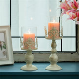 archaistische ijzeren kandelaar romantische bruiloft ijzeren lampenkap kandelaar romantisch diner bij kaarslicht creatieve kandelaar woondecoratie eettafel kandelaar, S+L