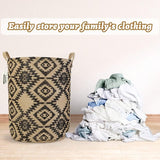 17,7 inch wasmand, opvouwbare pop-up wasmand, waterdicht, rond, katoen, linnen, voor slaapkamer, opslag, babykleding, speelgoed