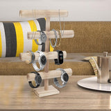 4 niveaus sieradenstandaard, houten kettingen, opbergen, sieradenorganizer, 48 cm hoog, sieradenboom voor kettingen, armbanden, horloges, scrunchies en armbanden, T-bar, nachtkastorganizer,