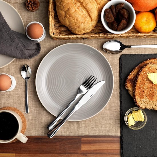 24-delige bestekset voor 6 personen, spiegelgepolijst keukengerei, bestekset, zes vorken, messen, eetlepels en theelepels
