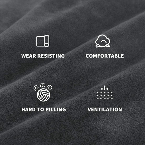 Fluwelen Peninsula bankovertrek, 2-delige bankovertrek links/rechts hoek, Chaise Longue bankovertrek met twee kussenslopen, L-vorm schiereiland bankovertrekken (3-zits + 3-zits, grijs)