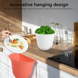 2 stuks keukenkast, hangende afvalcontainer, opvangbak voor keukenafval, opvangbak voor keukenafval om op te hangen, voor huishoudelijk afval opslag, hangende afvalcontainer (wit)