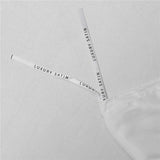 Satijnen beddengoedset, 135 x 200 cm, wit, eenkleurig, 2-delig, luxe, aangenaam dekbedovertrek met ritssluiting en kussensloop 80 x 80 cm