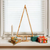 Wooden Christmas Tree | Height 45 cm | Flamed | Christmas Tree for DIY | Christmas Decoration for Table, Windowsill, Office Decoration Gift | Christmas Decoration