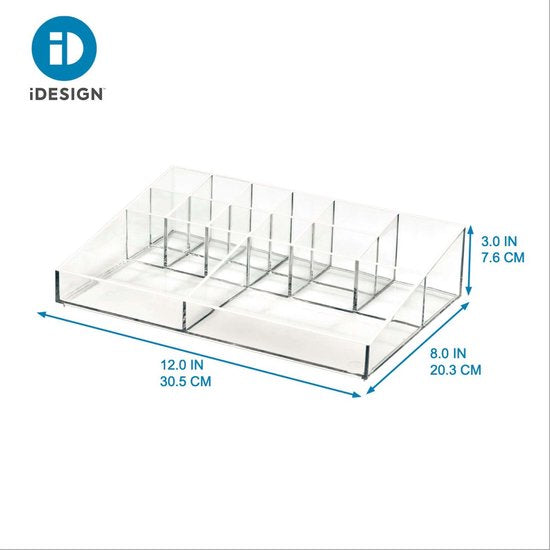 iDesign Cosmetica en make up display transparant - Sarah Tanno