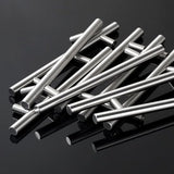 20 stuks 96 mm roestvrij stalen meubelgrepen boorgatafst geborsteld stanggreep relinggrepen roestvrij stalen buis Ø 10 mm herbruikbaar