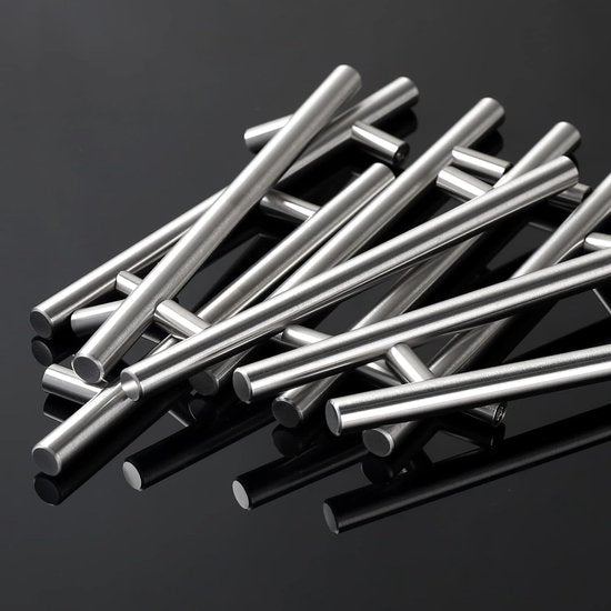 20 stuks 96 mm roestvrij stalen meubelgrepen boorgatafst geborsteld stanggreep relinggrepen roestvrij stalen buis Ø 10 mm herbruikbaar