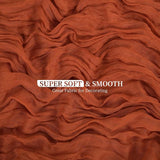 Tafellopers van terracotta, rustieke tafelloper van gaas, 55 x 180 cm, kaasdoek, boho-tafelloper, bruiloft, tafelkleed voor bruiloftsfeest, bruidsfeest, tafeldecorati