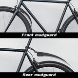 Fietsspatbordenset, universele spatborden, mountainbike met 2 rode reflectorstickers, instelbaar, voor achter spatborden, bescherming voor 24-29 inch MTB racefiets