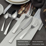 Taartvorken/dessertvorken, 16 stuks, 6,5 inch (16,5 cm), vierkante handgreep, vork, hoogwaardige roestvrijstalen vorken, vaatwasmachinebestendig, spiegelgepolijste vorken voor huis, restaurants,