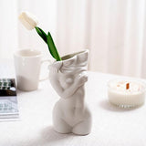 Keramische vaas, tulpen, buiten, ongeglazuurd, pampasgras, bloemenvaas, moderne vazen, klein, voor tafeldecoratie decoratie, vaas, mat wit, voor woondecoratie, woonkamer, B