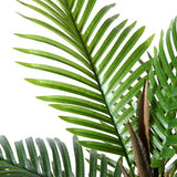 Kunstplant palm groot 70 cm kunstpalm nep plastic plant kunstplanten areca palm voor decoratieve woonkamer woning balkon kantoor (1 stuks)