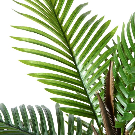 Kunstplant palm groot 70 cm kunstpalm nep plastic plant kunstplanten areca palm voor decoratieve woonkamer woning balkon kantoor (1 stuks)