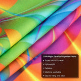 Blacklight wandtapijt, mandala, 150 x 200 cm, glow in the dark, psychedelisch, boho, kleurrijke achtergrond, Boheemse kamerdecoratie, hippie, wandposters voor slaapkamer