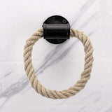 Nautische industriële pijphanddoekringhouder Wandmontage Rustieke handdoekenrek Badkameraccessoires