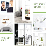 Muurspiegel, zelfklevend, 20,5 x 20,5 cm, 8 stuks, HD glas, spigel, wanddecoratie, spiegeltegels, zelfklevende spiegel voor aan de muur, spiegel, muursticker, kleine spiegelstickers