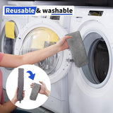 Telescopische plumeau Wasbare stofmop met 4 wasbare doeken, telescopische reiniger, telescopische plumeau, lange uitschuifbare plumeau voor slaapbank, meubelvloer, huishoudspleetstof