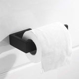 Badkamer toiletpapier houder zonder deksel SUS 304 roestvrij staal mat zwart afwerking muur gemonteerde toiletpapier houder