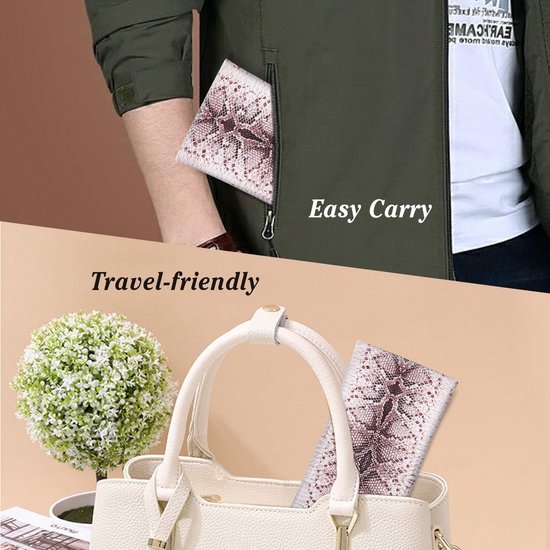 Brillenkoker, 2 stuks draagbare zonnebrillen etui met kliksluiting brillenkoker zachte bril beschermhoes leesbrillenetui voor dames met reinigingsdoekje