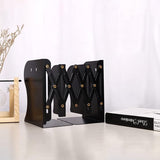 Bookends, Adjustable Bookends, Metal Bookends, Expandable Book Holder, Book End, Book End for Shelf, Black Bookends Metal for Desk, Extendable to 49.8 cm (Pack of 1)