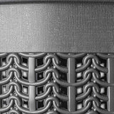 KADAX - Wasmand, multifunctionele mand, 27 l - wasmand van kunststof, opbergmand, wasmand voor badkamer, vuile kleding, accessoires, speelgoed, wasbox - Zwart