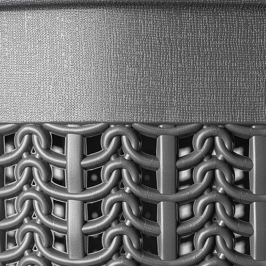 KADAX - Wasmand, multifunctionele mand, 27 l - wasmand van kunststof, opbergmand, wasmand voor badkamer, vuile kleding, accessoires, speelgoed, wasbox - Zwart