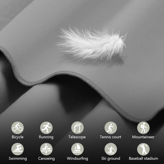 Microvezel handdoek, 180 x 60 cm + 80