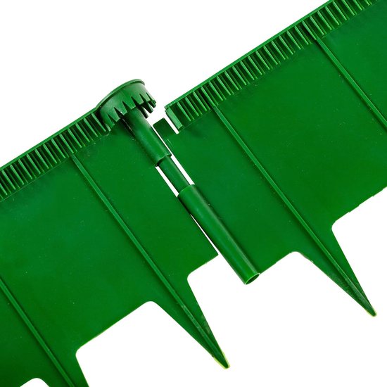 Slakkenhek en bloembedrand | Slakkenbescherming, slakkenbarrière, slakkenbarrière voor de tuin - geen chemicaliën | Plug-in-systeem - eenvoudig, effectief en uitbreidbaar | Kunststof | Groen | 1 meter