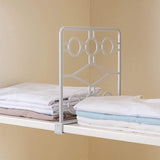 4 stuks kledingkast, plankverdeler, kledingkast, organizer, kastverdeler, plankverdeler, voor slaapkamer, badkamer, keuken en kantoor (grijs)